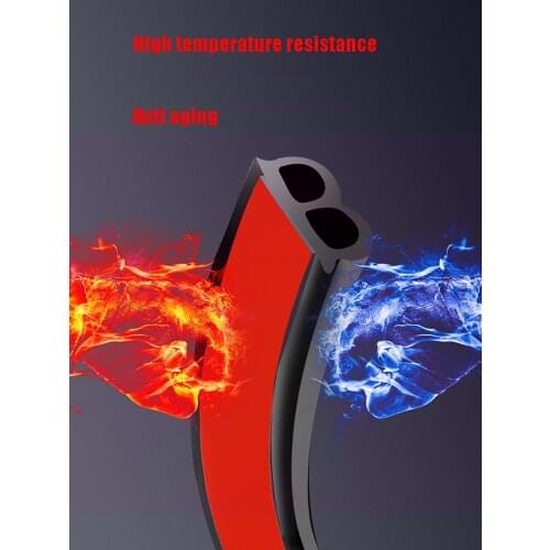 Door Rubber Sound Insulation Sealing Strip Automobile B Type Double Pipe Sealing Strip Door Trunk Sound Insulation Sealing Strip