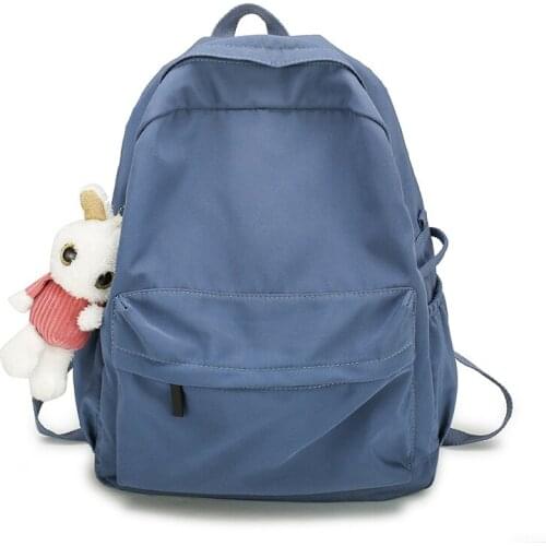 Women backpack teenage girls school bags Oxford Soft Black Back Pack Female