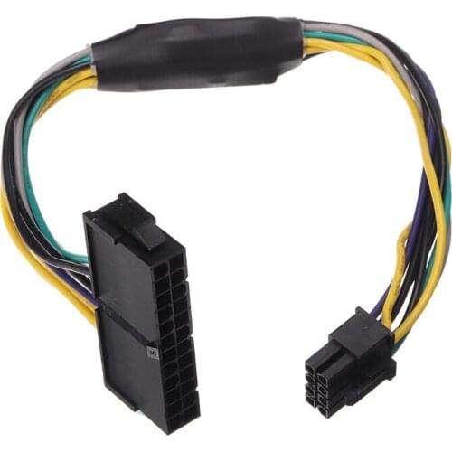 1pc 30cm Power Supply Cable Cord ATX 24 To 8Pin Motherboard Adapter Cable for DELL Optiplex 3020 7020 9020