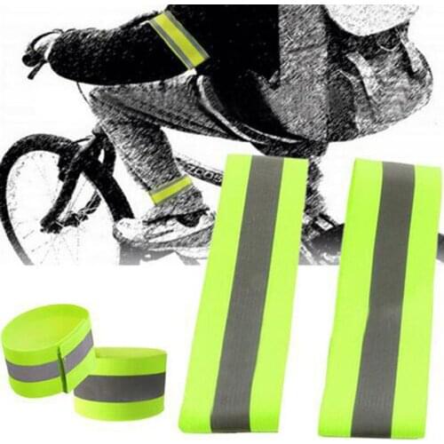 1PC Sports Reflective Bracelet Foot Ring Night Ride Run Fishing Safety Warning Reflective Strip Magic Stickers Cycling Equipment