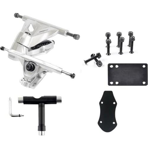 2PCS CX7 Skateboard Trucks 6Inch Surf Truck Skate Longboard Trucks Skateboard Truck Fish Board Bridge Bearing Steering Bracket