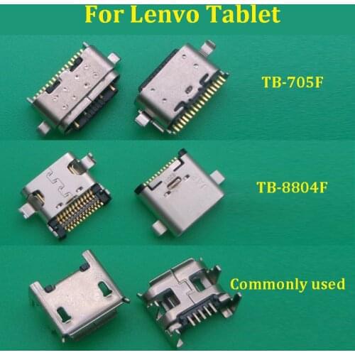 2PCS For Lenovo Tablet TB-8804F TB-X705L/F/N Type-c Micro Usb Jack Socket Charging Port Charger Connector Dock Plug