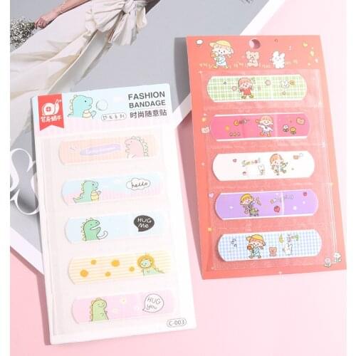 5pcs/set Waterproof Cactus Animal Pattern Adhesive Bandage Children Kids Medical Woundplast Band Aid Wound Dressing Sticker
