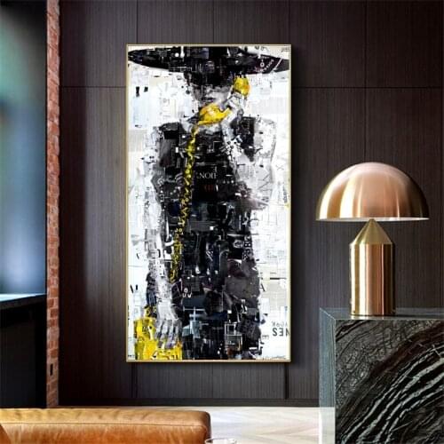 Nordic Style Abstract Calling Girl Wall Art Pictures Romantic Canvas Prints and Posters Oil Painting for Girls Bedroom Decor