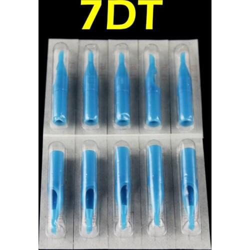 OPHIR 50pcs Diamond Tip Tattoo Disposable Nozzle Tip 7D blue# TA031(7D)-50x