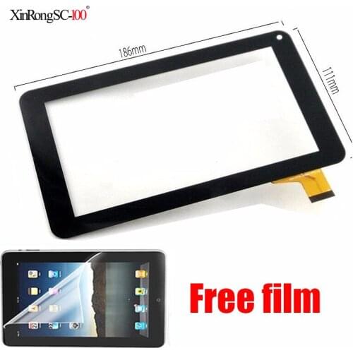 Free film New touch screen For 7" Irbis TZ02 / TZ01 Tablet panel Digitizer Glass Sensor Replacement Free Shipping