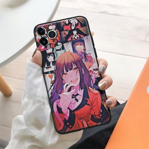 Kakegurui Jabami Yumeko Anime Soft Silicone Glass for IPhone SE 6 6s 7 8 Plus X XR XS 11 12 Mini Pro Max Phone Case Cover Shell