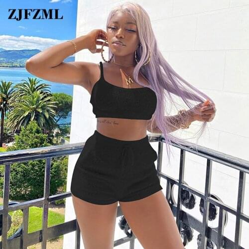 Black/pink/red Plush Fur Warm Clothes for Women Casual Tracksuit Low Neck Sleeveless Camisole Top+drawstring Biker Short Suits