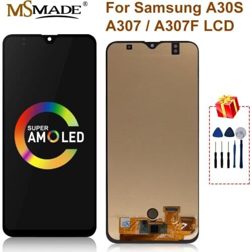 SUPER AMOLED For SAMSUNG GALAXY A30S A307H/DS A307F LCD Display Touch Screen Digitizer Replacement Parts For Galaxy A30S LCD