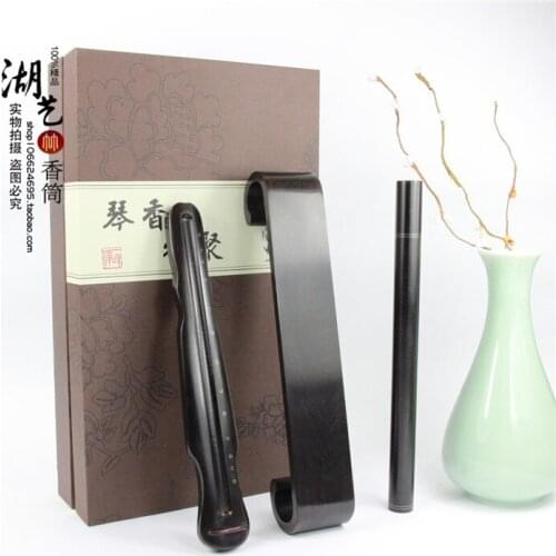 Elegant fragrant with gift box FuYi type guqin joss stick suit purple light sandalwood guqin censer incense gift boxes