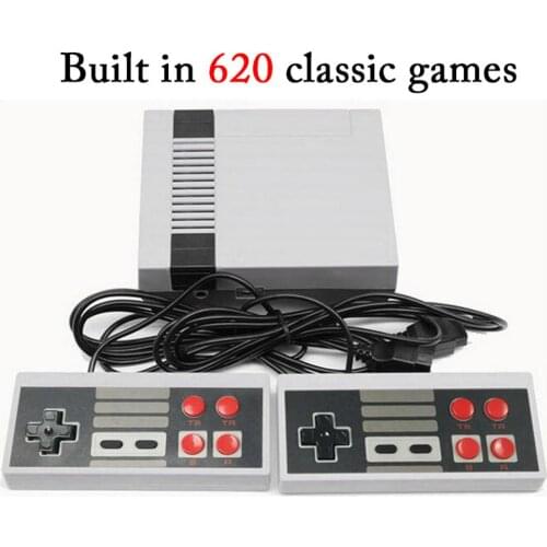 Video Game Console Mini TV Game Handheld AV Port 8 Bit Retro Gaming Player Built-in 620 Classic Games TV Player EU/AU/US Plug