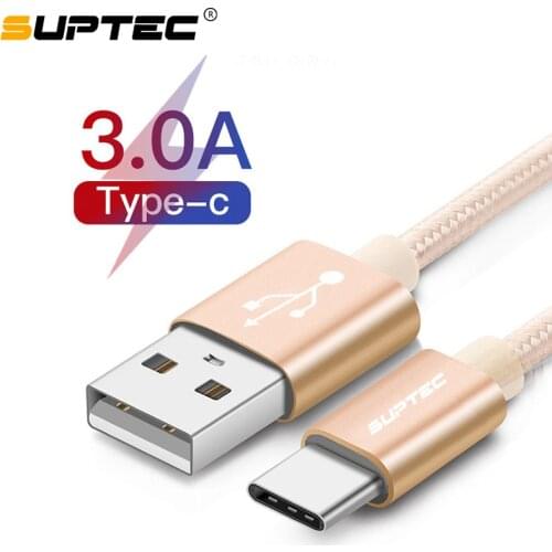 SUPTEC USB Type-C Cable USB 3.1 Type C Wire Fast Charging Data Sync Cord for Xiaomi Mi5 5s Redmi 4 pro Huawei P9 P10 plus Cable