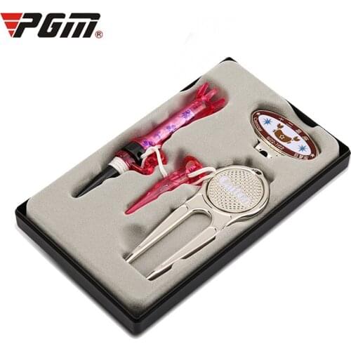 Fashion Golf Three-piece Set Mark,Green Fork Mother and Son Tees Mark Golf Off-court Supplies Competition Prize Golf Accessories