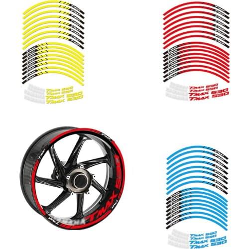 Motorcycle Decals for TMAX530 modified applique wheel hub ring steel ring reflective new product waterproof sticker