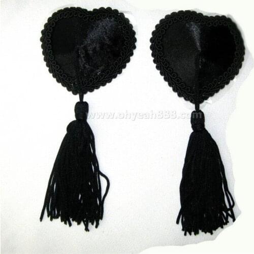 NCW054 New arrivals solid color summer breast bra invisible black bra pads sponge sexy design accessories nipple tassels