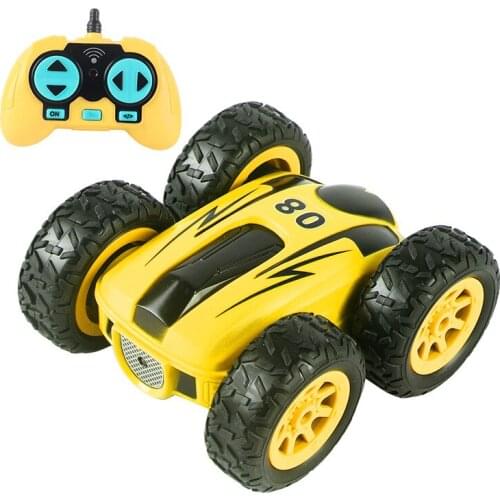 New RC Stunt Car Drift Double-Sided Bounce 2.4G 4CH Remote Control Rock Crawler Roll 360 Degree Flip Robot Toys For Kids Gift