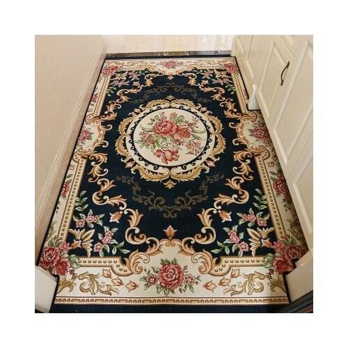 PAYSOTA European Big Flower Door Carpet Rectangular Foot Slip-Proof Mat