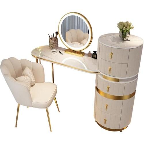 Nordic light luxury dressing table storage cabinet one small apartment Italian dressing table