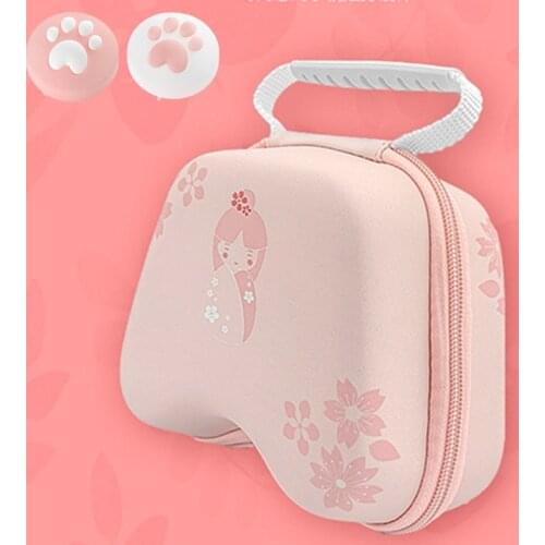 Sakura Pink Game Controller Carry Storage Bag Case for Nintendo Switch Pro PS4 Xbox one Gamepad Protective Hard Shell Cover