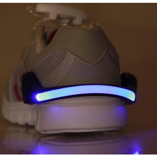 LED Luminous Shoe Clip Light Night Safety Warning Bright Flash Light For Dancing Running Cycling Bike