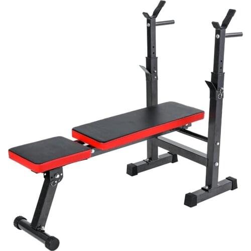 Weightlifting Bed Load Foldable Barbell Bed Multifunctional Dumbbell Bench Can Be Stored Fitness Equipment Sports Goods 250KG SJ