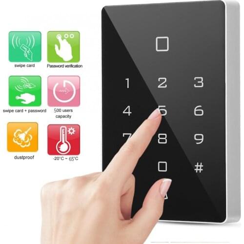 ID Wiegand 26 Touch Keypad Card Reader Electrical Lock for Door Access Control System Machine