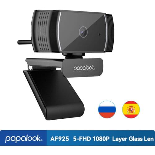 PAPALOOK AF925 1080P Webcam Full HD CMOS Autofocus With Mic USB Web Camera Video Conference Mini Webcam For PC Laptop Computer