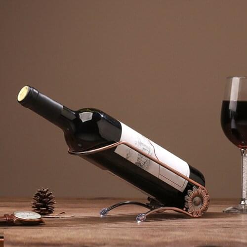 Wine Rack Creative Casual Decorative Iron Wine Bottle Holder Table Wine Stand