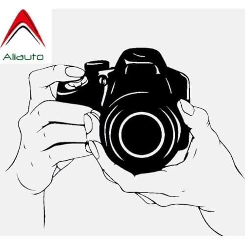 Aliauto High Quality Car Sticker Camera Photographer Motorcycles Decoration Waterproof Reflective Creative Decal Vinyl,15cm*11cm