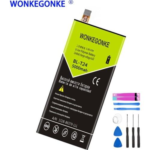 WONKEGONKE For LG BL-T24 battery K220 X Power k220ds k220dsk k220dsz k220y k220z ls755 T24 Batteries Bateria