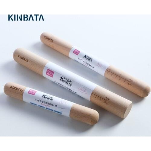 Japan Kitchen Wooden Rolling Pin Kitchen Cooking Baking Tools Accessories Crafts Baking Fondant Cake Decoration Dough Roller