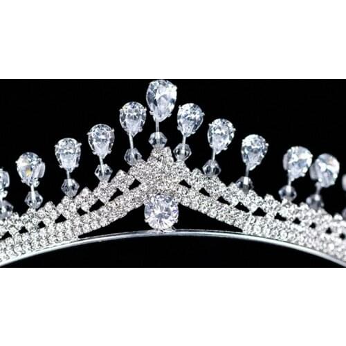 Bride Crown Zircon Luxury Headwear Women Jewelry Wedding Fashion Tiara Ornaments