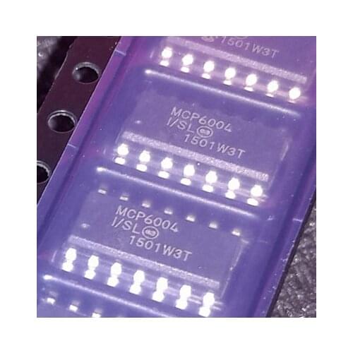 10pcs/lot MCP6004 MCP6004-I/SL SOP-14 Operational amplifier