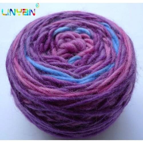 3 pieces*100g Soft thread to knit Knitting hat Yarn for crocheting High Quality Baby Yarn Wholesale Dyeing colorful yarn t49