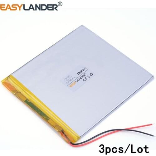 3pcs/Lot 30100110 3.7V 3500mah polymer lithium ion battery Li-ion battery For Power bank e-book video game Power mobile