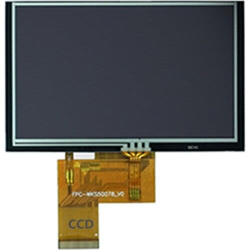 5 inch high-definition high-brightness IPS resistive touch screen 800x480 resolution brightness 500 four-wire resistive touch
