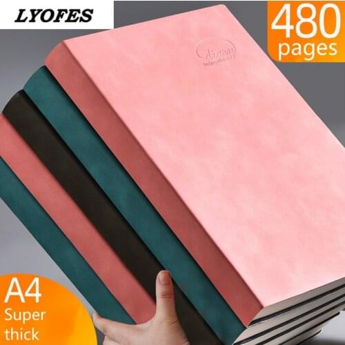 Notebook A4 Thickened Large Business Super Thick Grid Blank Grid Diary Cuaderno Notebooks And Journals Libretas Zeszyt Caderno