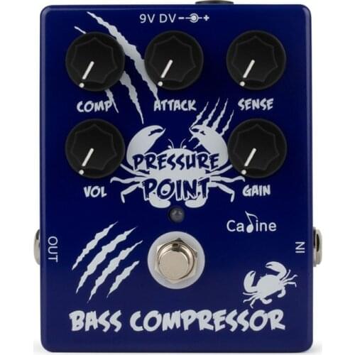 Caline CP-45 Pressure Point Bass Compressor Effect Pedal True Bypass