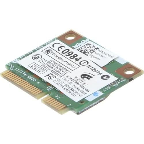 For HP BCM943224HMS Wireless Dual Band 802.11 a/g/n Half Mini PCI-E WiFi Card