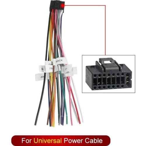 Optional accessories Special cable only for My shop Android radio ( For Nissan/KIA/Peugeot/VW/Ford Focus/Toyota)