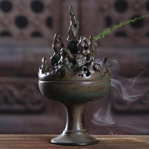 Ceramic antique incense burner family indoor aroma stove zen calm zen furnishing articles incense burner room decor