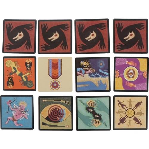 Werewolf And Cat Tarot Card Deck Board Game English Fun Deck Playing Cards Gift Box Family Funny Entertainment Board Game