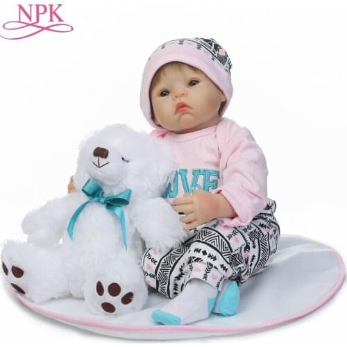 NPK 20inch Reborn Dolls Kids Toys Cute Princess DIY Dolls Girl Brinquedos Gifts Baby Accompany Toys Enlightenment boneca Doll