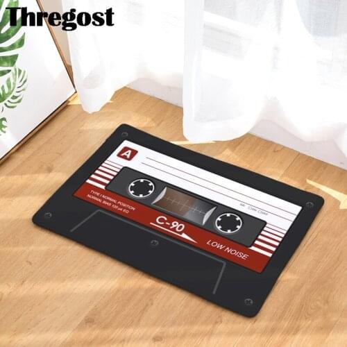 3D Magnetic Tape Printed Floor Mat Anti-slip Area Rug Living Room Bedroom Carpets Bedside Rug Bathroom Foot Mat Home Door Carpet