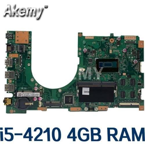 Amazoon Q502LA Laptop motherboard i5-4210 CPU 4GB RAM For Asus Q502 Q502L Q502LA Test mainboard Q502LA motherboard test 100% ok