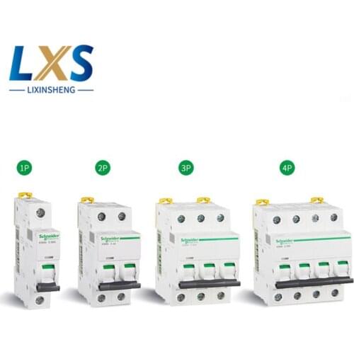 Schneider Air Switch IC65N Type C Type Acti9 IC65N 1P 2P 3P 4P Miniature Circuit Breaker