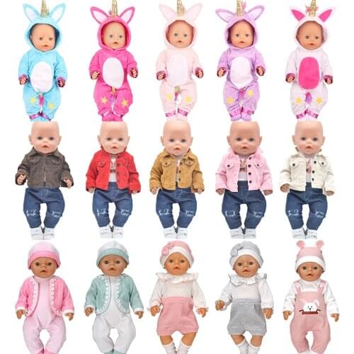 Accessories for doll fit 43 cm toy new born doll baby fashion Cartoon plush backpack
