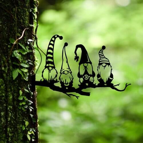 Garden Art Metal Decoration Realistic Design Innovative Iron Art Ornament For Outdoor Gardens Terrace Stump