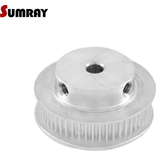 SUMRAY GT2 Timing Belt Pulley 50T Bore 5/6/6.35/7/8/10/12mm Pulley Wheel 7/11mm Width Stepper Motor Pulley For 3D Printer Part