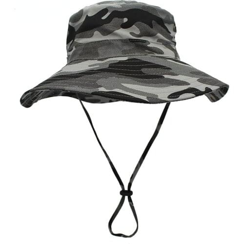 Fishing Climbing Hat Cotton Camouflage Big Eaves Sun Hat Outdoor Sun Protection Fishermans Caps Anti-UV Sunhat Workout